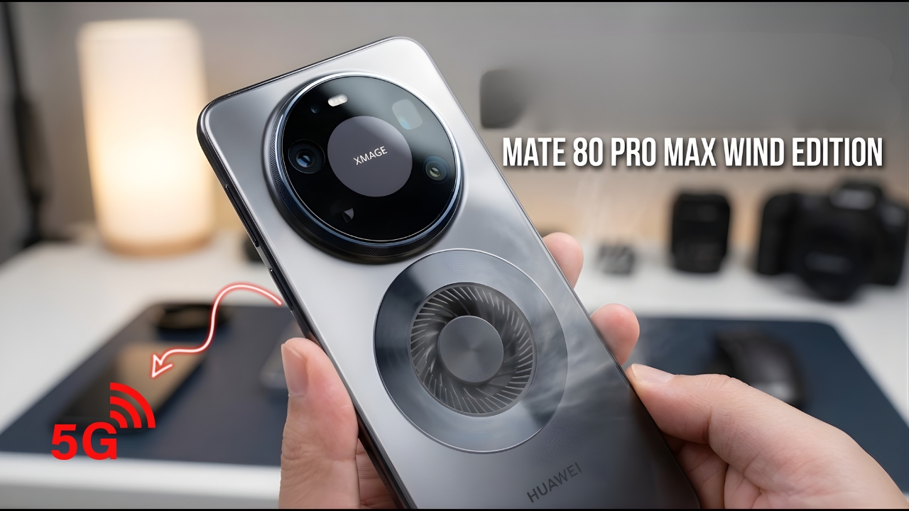 Huawei Mate 80 Pro Max Wind Edition Launched With Built-In Cooling Fan and 6000mAh Battery